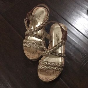GIRLS ARIZONA WEDGE SANDALS